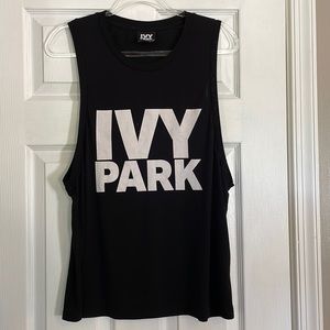 Ivy Park Black and White Oversized Muscle Tee
